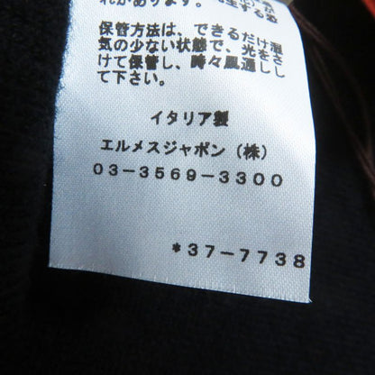 Hermes 23AW 3h2204d2 Wool Cashmere Bias H/none Fabric Reversible Zip Knit