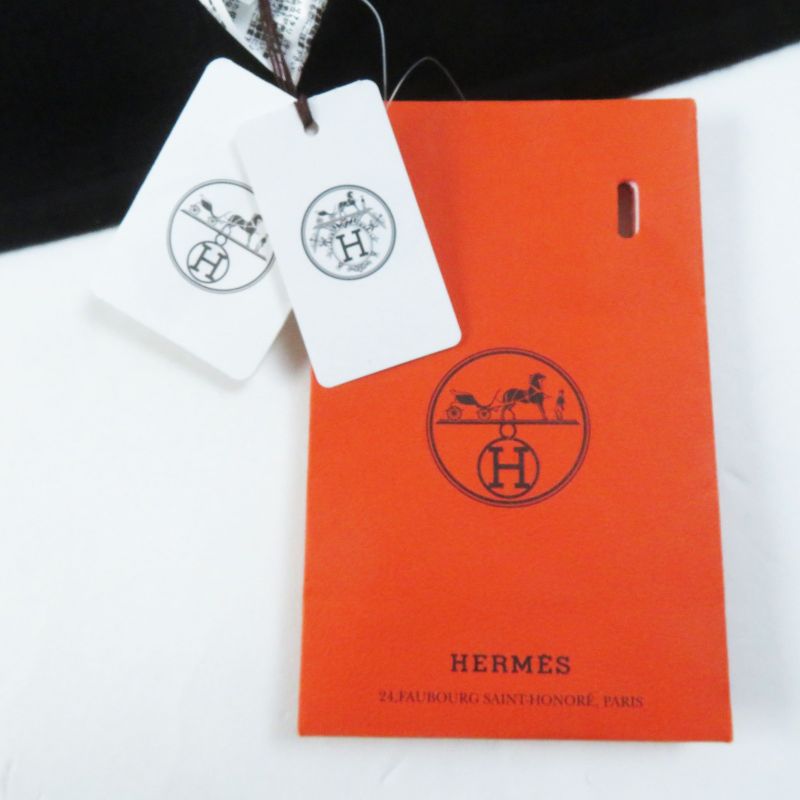 Hermes 23AW 3h2204d2 Wool Cashmere Bias H/none Fabric Reversible Zip Knit