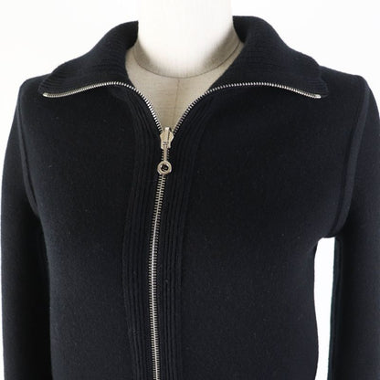 Hermes 23AW 3h2204d2 Wool Cashmere Bias H/none Fabric Reversible Zip Knit