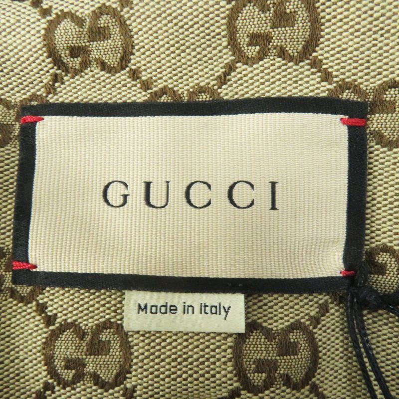 Gucci 23AW 776838 GG Pattern GG Canvas Hooded Zip-up Cotton Vest Beige XS Made