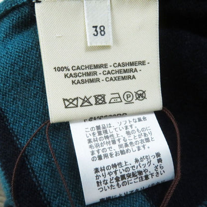 Hermes 23AW 3h2620dd Brid De Gala Tartan 100% Cashmere Long Sleeve Knit Multi