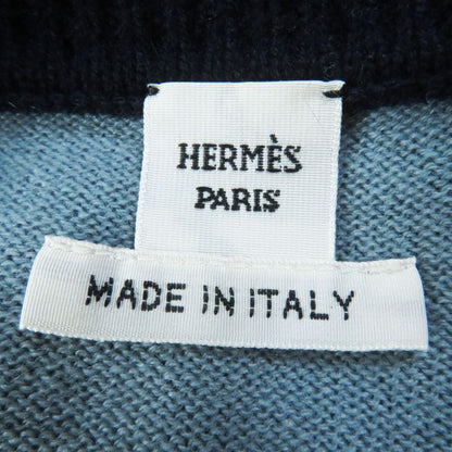 Hermes 23AW 3h2620dd Brid De Gala Tartan 100% Cashmere Long Sleeve Knit Multi