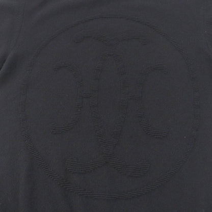 Hermes 22AW 2h2663d1 100% Cashmere H Lift Short Sleeve Knit Black 36 Made In