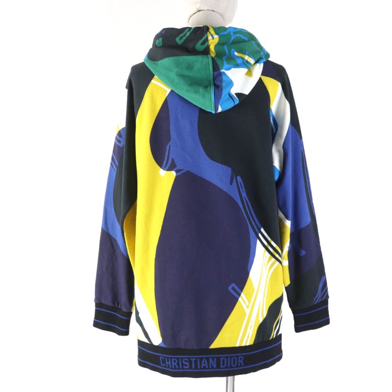 Christian DIOR 22AW 213s04a4069 Oversized All Over Design Hoodie With Back Logo