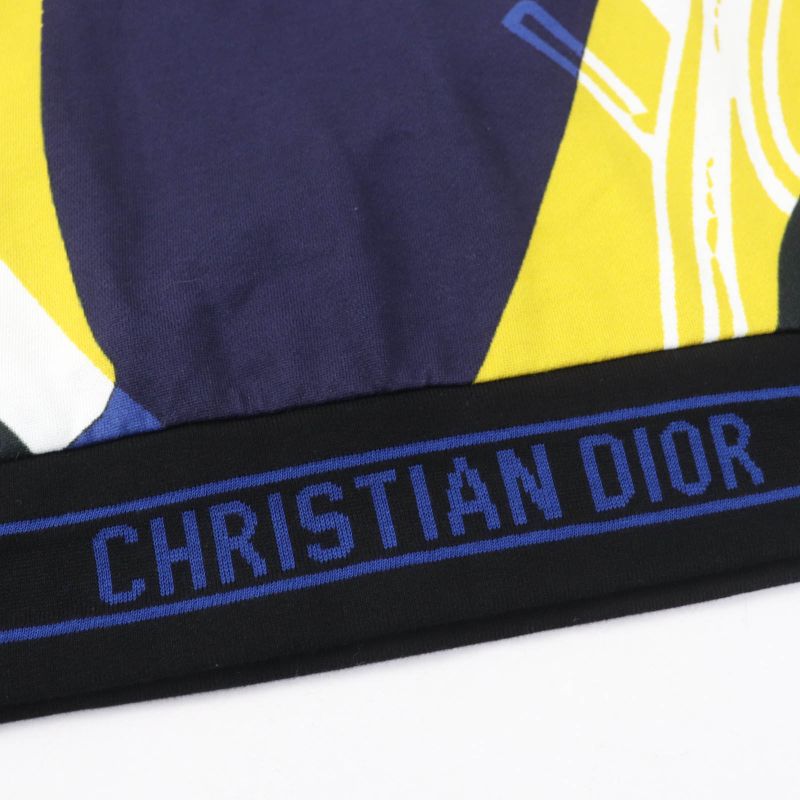 Christian DIOR 22AW 213s04a4069 Oversized All Over Design Hoodie With Back Logo