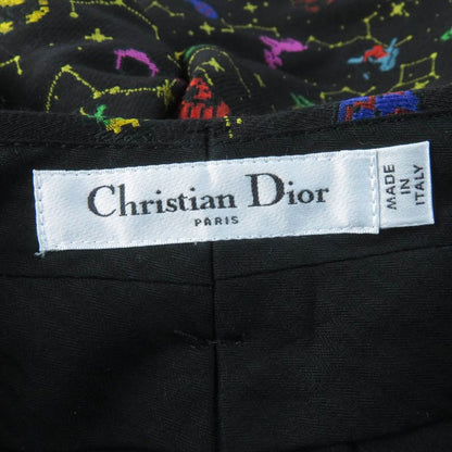 Christian DIOR 241p05a7203 Lucky Motif Pixel Silk Blend Constellation Pants