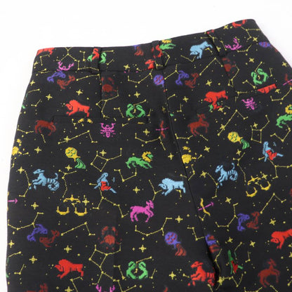 Christian DIOR 241p05a7203 Lucky Motif Pixel Silk Blend Constellation Pants
