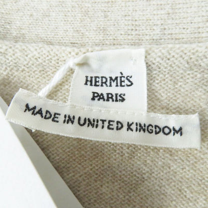 Hermes 24SS 4e2701d1 100% Cashmere Long Sleeves Knitted Cardigan With Logo