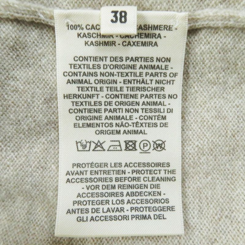 Hermes 24SS 4e2701d1 100% Cashmere Long Sleeves Knitted Cardigan With Logo