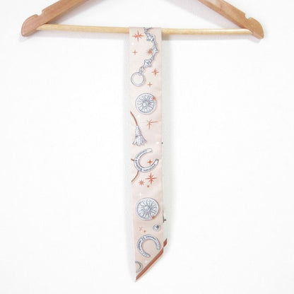 25aw Hermes C'est LA Fete Silk Tulley Scarf Beige Ladies Used