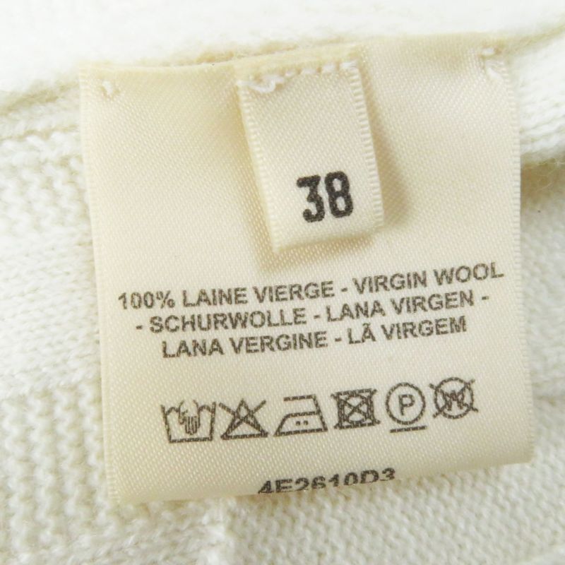 Hermes 24SS 4e2610d3 100% Wool H Motif Pattern Long Sleeves Knit Pullover