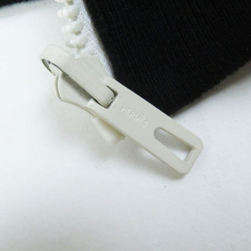 Hermes 22AW 2h2200dd Cartouche Mosaic Motif H Pattern Zip-up Knit Blouson