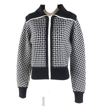 Hermes 22AW 2h2200dd Cartouche Mosaic Motif H Pattern Zip-up Knit Blouson