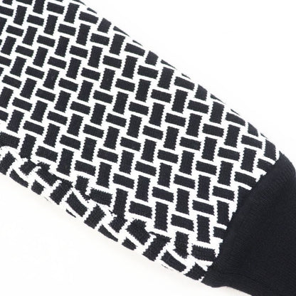 Hermes 22AW 2h2200dd Cartouche Mosaic Motif H Pattern Zip-up Knit Blouson