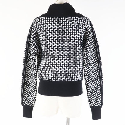 Hermes 22AW 2h2200dd Cartouche Mosaic Motif H Pattern Zip-up Knit Blouson