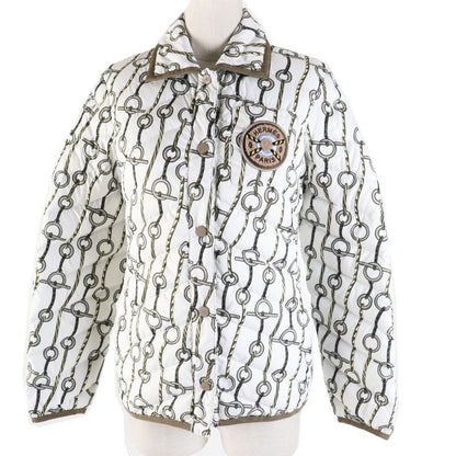 Hermes 23AW 3h0171d2 Chaine D'ancre Patterned Patch Serie Button Down Jacket