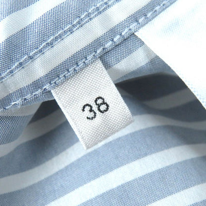 Celine 2c904562t Eddy Period Triomphe Striped 100% Silk Long Sleeve Shirt With