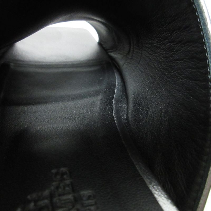 Hermes Idol Leather Mules Size 36 Equivalent to 23cm (9.06in) Silver Color