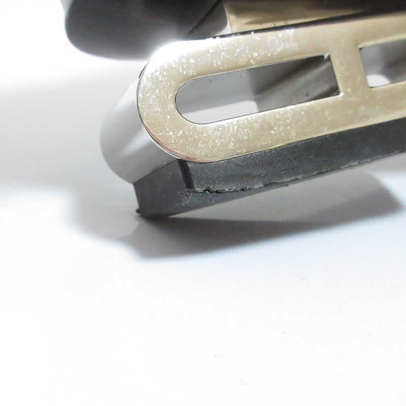 Hermes Idol Leather Mules Size 36 Equivalent to 23cm (9.06in) Silver Color