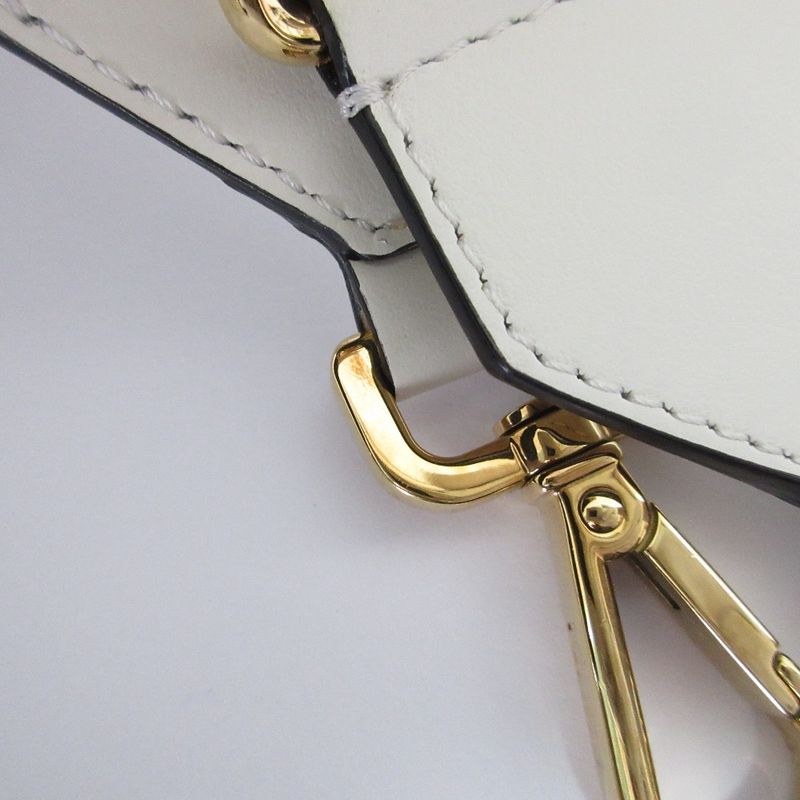 Fendi Strap You Logo Jacquard Shoulder Strap Ivory and Gold Hardware Women's
