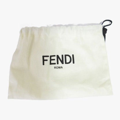 Fendi Strap You Logo Jacquard Shoulder Strap Ivory and Gold Hardware Women's