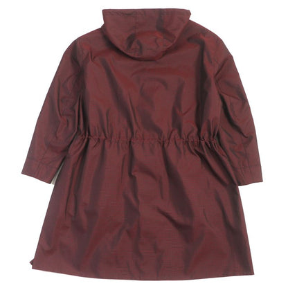  Fendi 2022 Faa864 Staggered FF Logo Hooded Reversible WZIP Coat Red Black 48