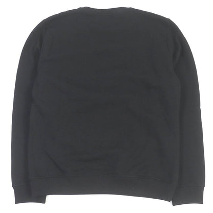 Fendi Fy0178 100% Cotton FF Logo Zucca Rhinestone Sweatshirt Black XL Made In