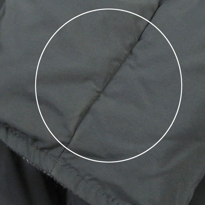 Hermes 100% Cashmere Herringbone Reversible Hooded Down Jacket Gray 52 Made In