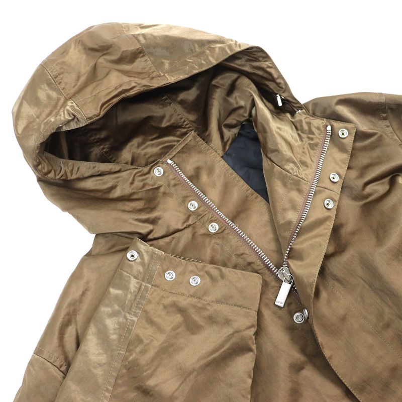 DIOR Christian DIOR Homme 033c313h5563 Back Logo Embroidery Technical Hoodie Mod Coat