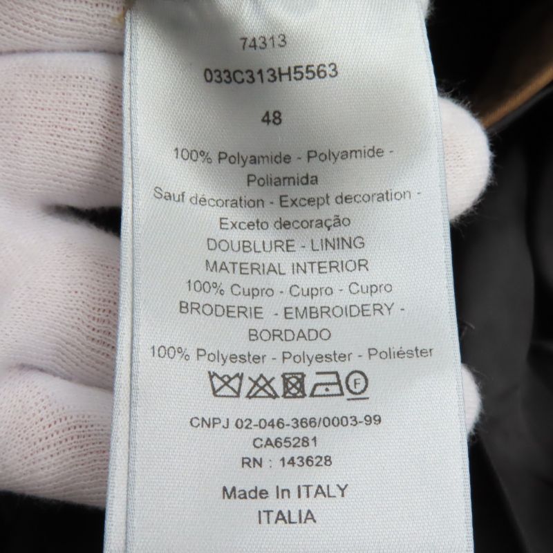 DIOR Christian DIOR Homme 033c313h5563 Back Logo Embroidery Technical Hoodie Mod Coat