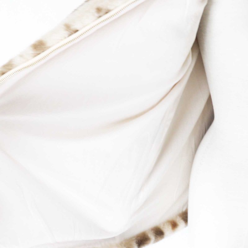 Christian DIOR 2022 2wbm13coaa Leopard Pattern Faux Fur Coat Beige Brown 13