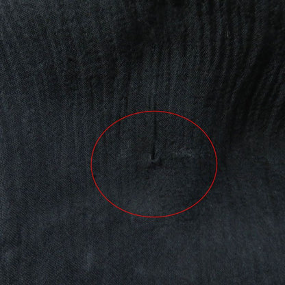 CHANEL 22A P73158 Wool Silk Blend Asymmetrical Skirt With Coco Mark Plate Black