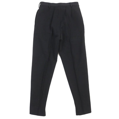 Prada 23AW Sph311 Technical Gabardine Center Stitching Long Pants Slacks Black