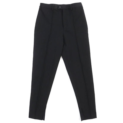 Prada 23AW Sph311 Technical Gabardine Center Stitching Long Pants Slacks Black