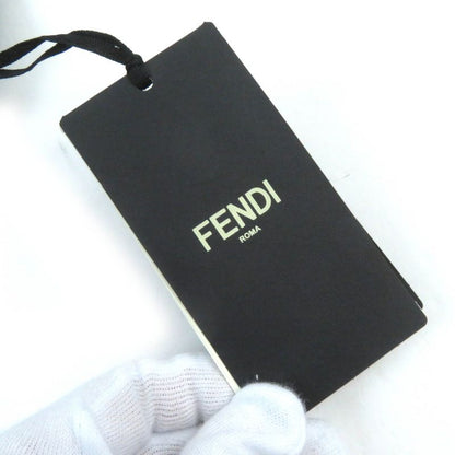 Fendi Fy0178 100% Cotton FF Logo Bead Decoration Long Sleeve Sweatshirt Black