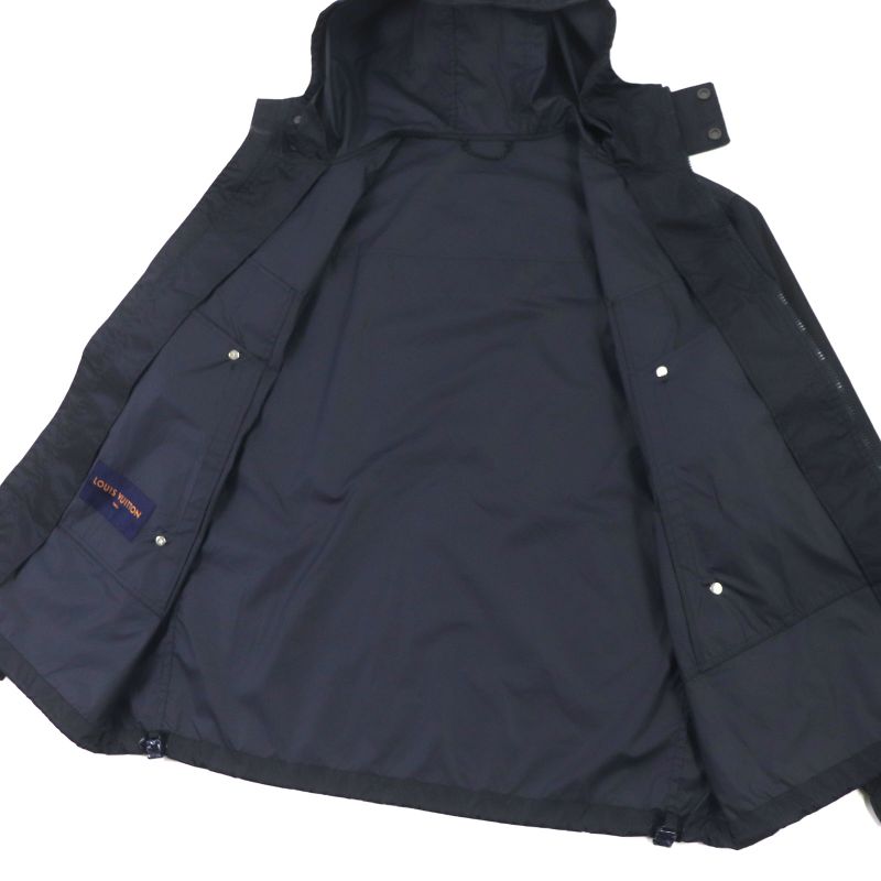 Louis Vuitton 21SS 1a5cwa Staples Edition Nylon Rain Hoodie Blouson Mountain