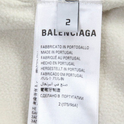 Balenciaga 23AW 768694 Unisex Hooded Boa Fleece Jacket Blouson Jacket Ivory 2