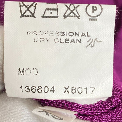 Good Gucci V-Neck Long Sleeve Mesh Knit Cut and Sewn Pullover XS Size Purple