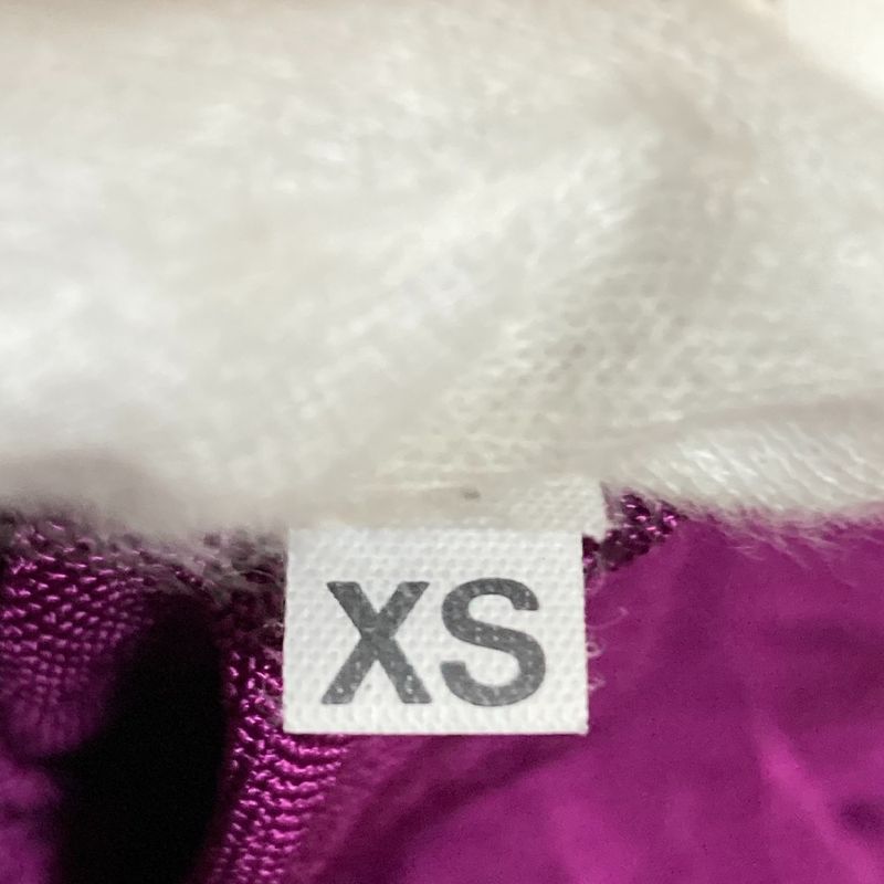 Good Gucci V-Neck Long Sleeve Mesh Knit Cut and Sewn Pullover XS Size Purple