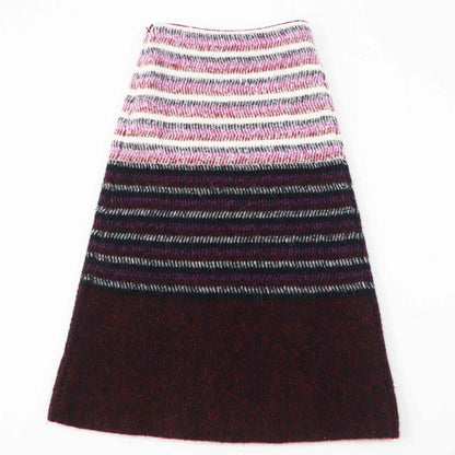 CHANEL 2023 P75769 Cashmere Virgin Wool Long Length Knitted Skirt With Coco