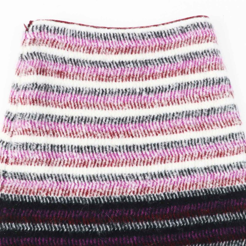 CHANEL 2023 P75769 Cashmere Virgin Wool Long Length Knitted Skirt With Coco