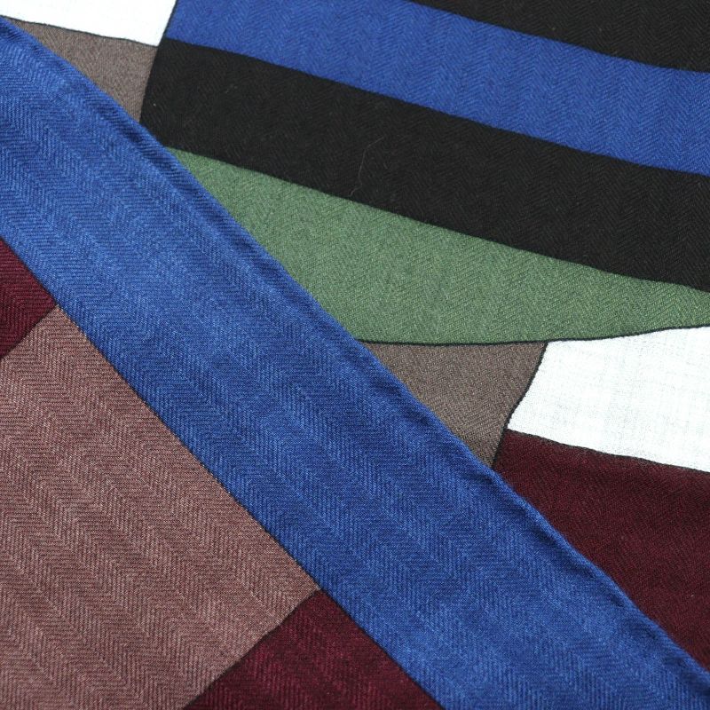 Hermes 2024 242708s Rocabar Rocabas Cashmere Silk Carre 140 Carre Geant Scarf