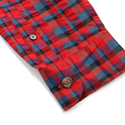 Louis Vuitton 17SS H4sh10snp 100% Silk LV & Flowers Masai Check LV Logo Button