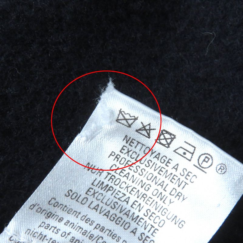 Hermes Camaille Wool Cashmere Checked Serie Button Reversible Poncho Navy Beige