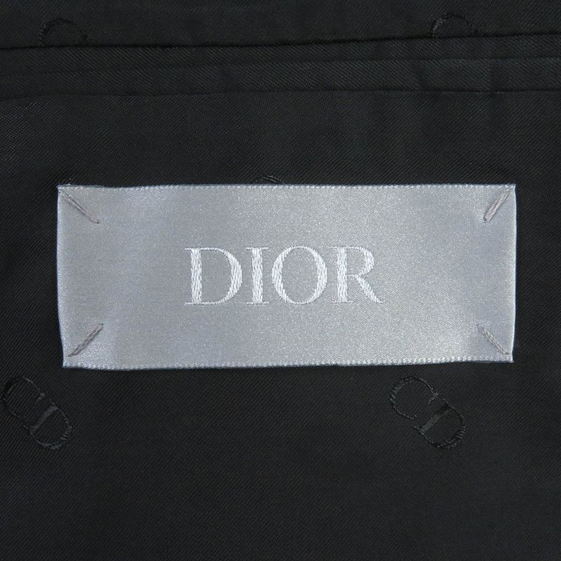 DIOR Homme 2020 023c261c5633 Wool Peaked Lapel Double Breasted Jacket Navy 52