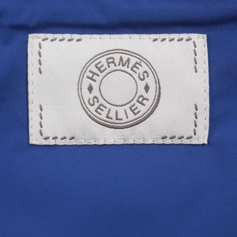 Hermes 2023 Zip-up Down Vest Gilet Blue Navy S Men's