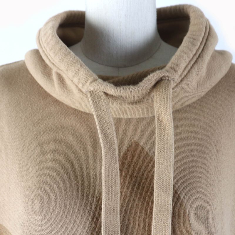 Gucci Adidas 717417 Trefoil Cotton Jersey Sweat Top Brown XS Made In Italy