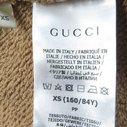 Gucci Adidas 717417 Trefoil Cotton Jersey Sweat Top Brown XS Made In Italy