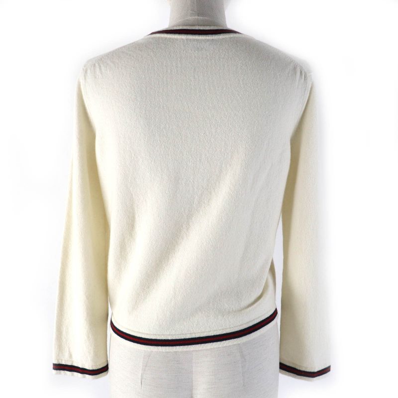 CHANEL P70307k10000 No5 100% Cashmere Coco Mark Point Crew Neck Octavo Sleeve