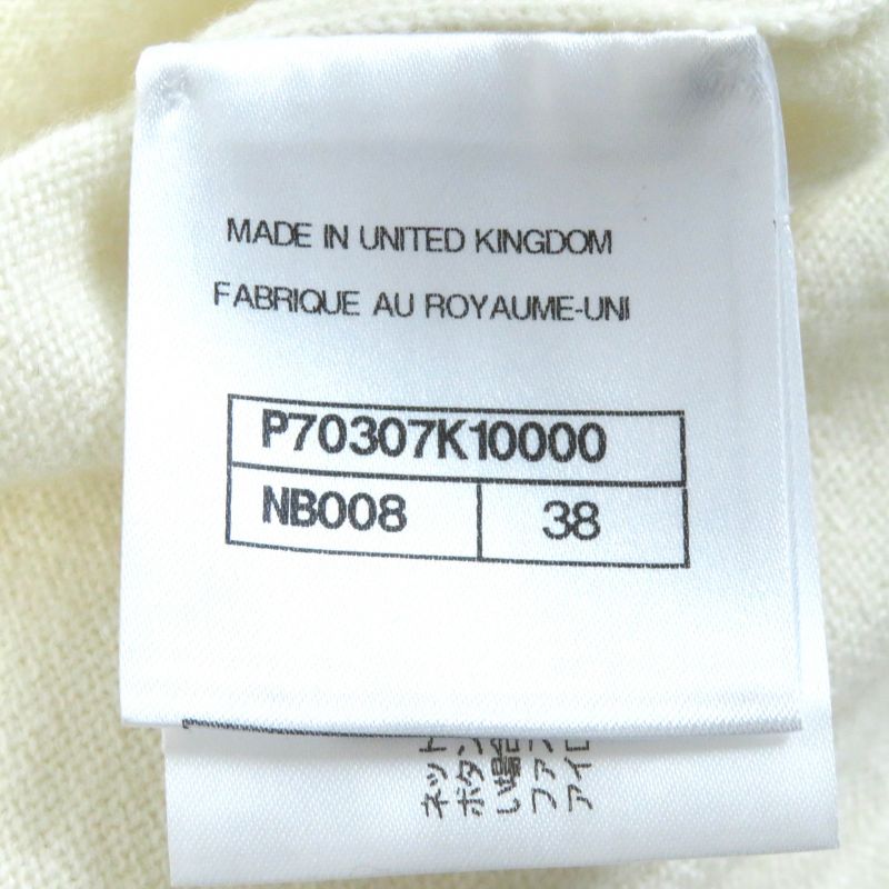 CHANEL P70307k10000 No5 100% Cashmere Coco Mark Point Crew Neck Octavo Sleeve